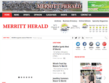 Tablet Screenshot of merrittherald.com